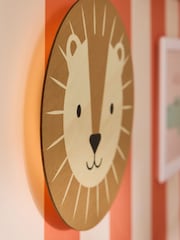 Jojo Maman Bébé Wood Rechargable Luca Lion Wall Light - Image 3 of 6