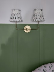 Cath Kidston Brass/Cream Pleat Bow Wall Light - Image 3 of 5