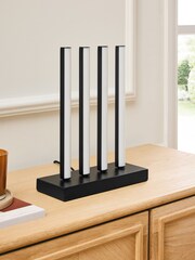 Jasper Conran London Black Linear LED Adjustable Table Lamp - Image 2 of 7