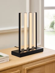 Jasper Conran London Black Linear LED Adjustable Table Lamp - Image 3 of 7