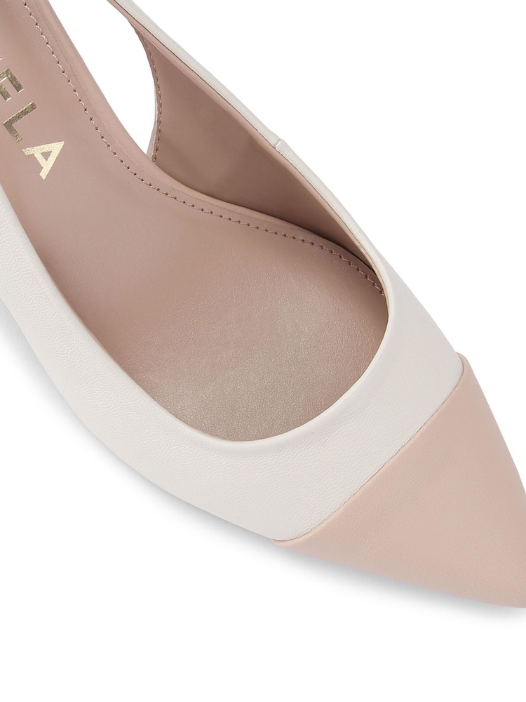 Carvela Cream Clara Slingback Shoes - Image 6 of 6