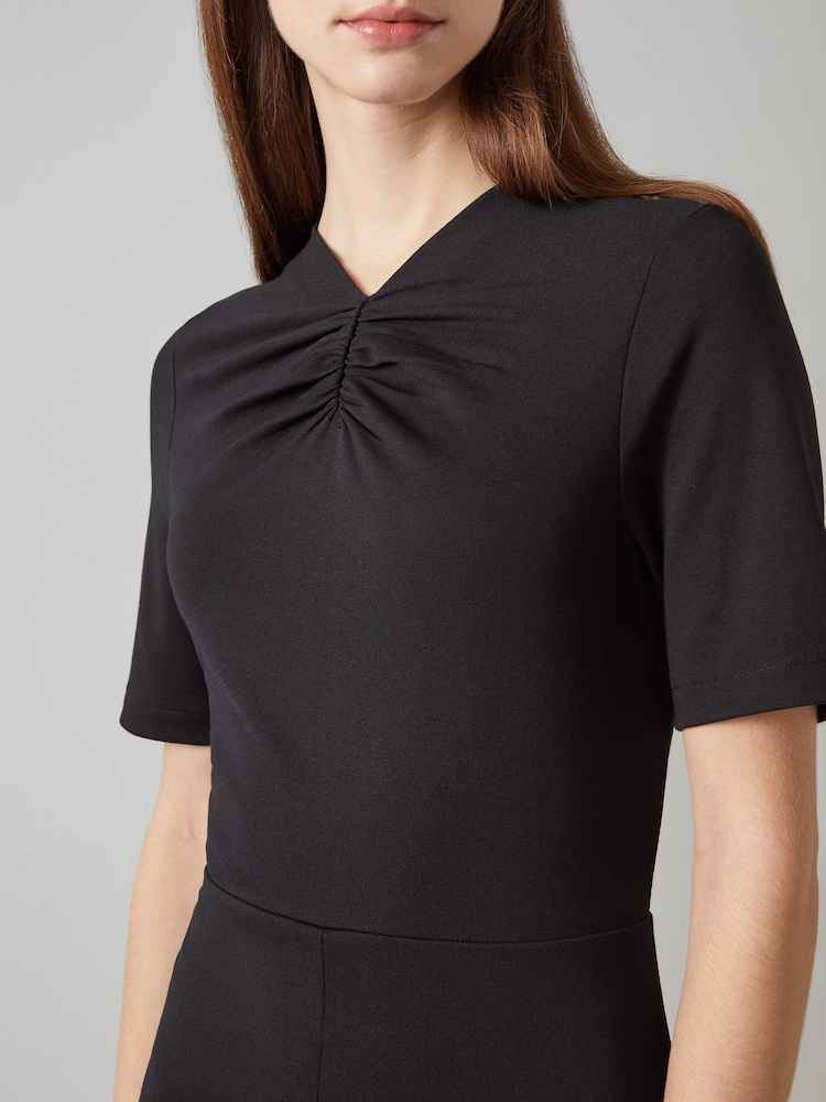 LK Bennett Tuck Front Lila Short Sleeve Dress - Bild 3 von 3 LK Bennett Tuck Front Lila Short Sleeve Dress - Bild 3 von 3