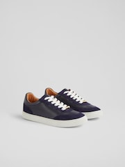 LK Bennett Blue Midnight Slim Sole Runner Trainers - Image 3 of 4