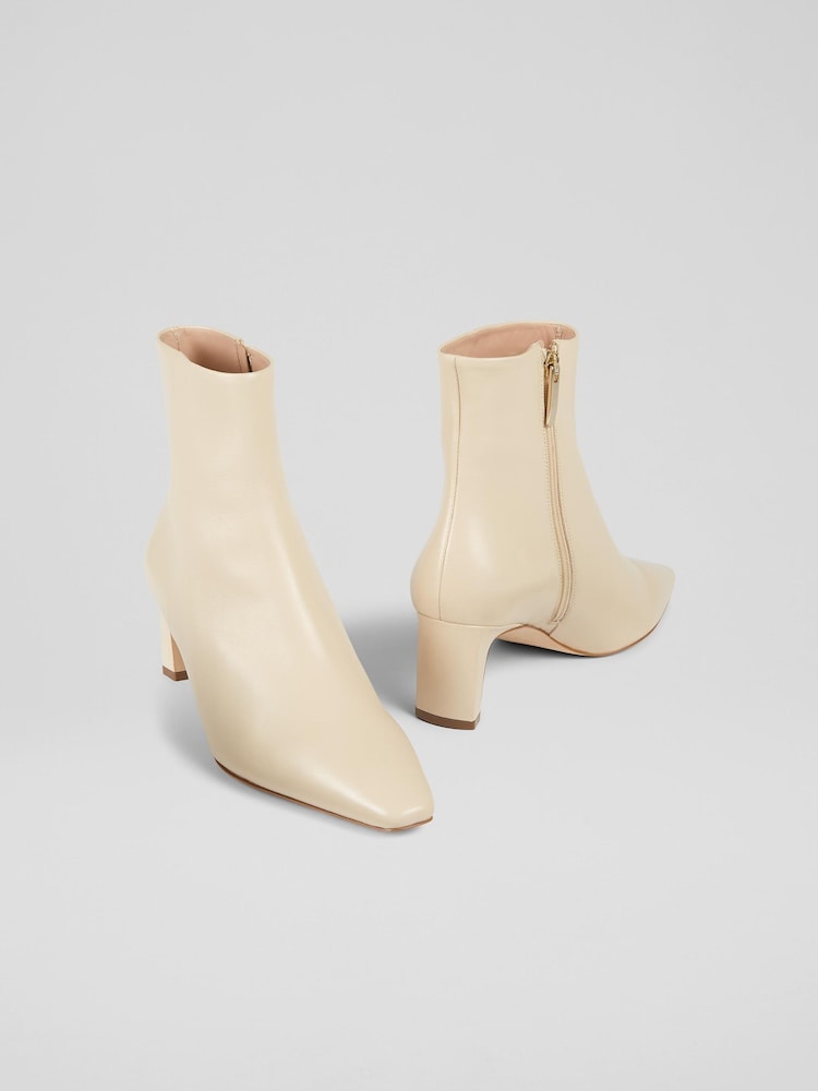 LK Bennett Sand Natural Margaux Ankle Boots - Image 3 of 3