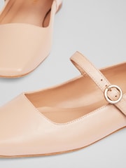 LK Bennett Natural Willow Fawn Mary Jane Flats - Image 4 of 4