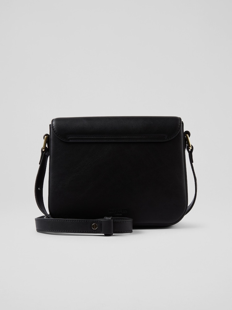 LK Bennett Black Lock Cross-Body Othelia Shoulder Bag - Image 2 of 4
