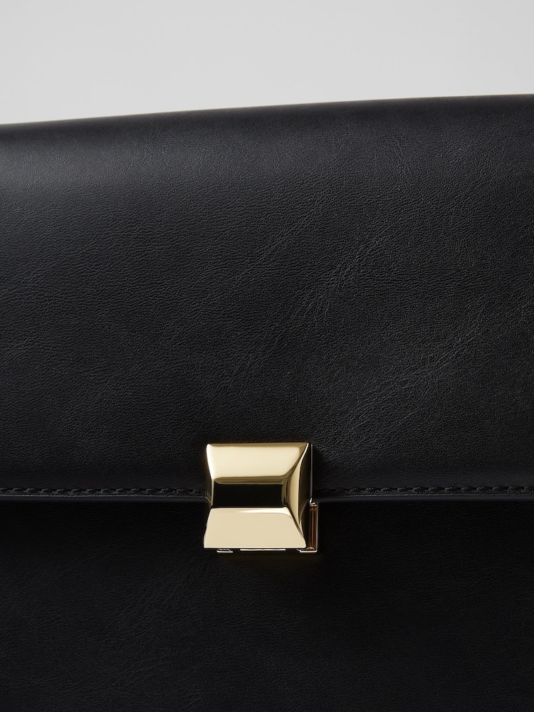 LK Bennett Black Lock Cross-Body Othelia Shoulder Bag - Image 4 of 4 LK Bennett Black Lock Cross-Body Othelia Shoulder Bag - Image 4 of 4