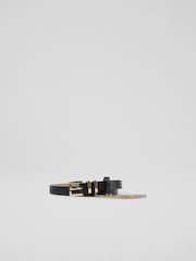 LK Bennett Chain Trim Marley Thin Belt - Imagen 1 de 2