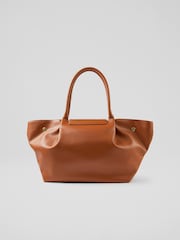 LK Bennett Tan Brown Lock Otello Tote Bag - Image 2 of 3