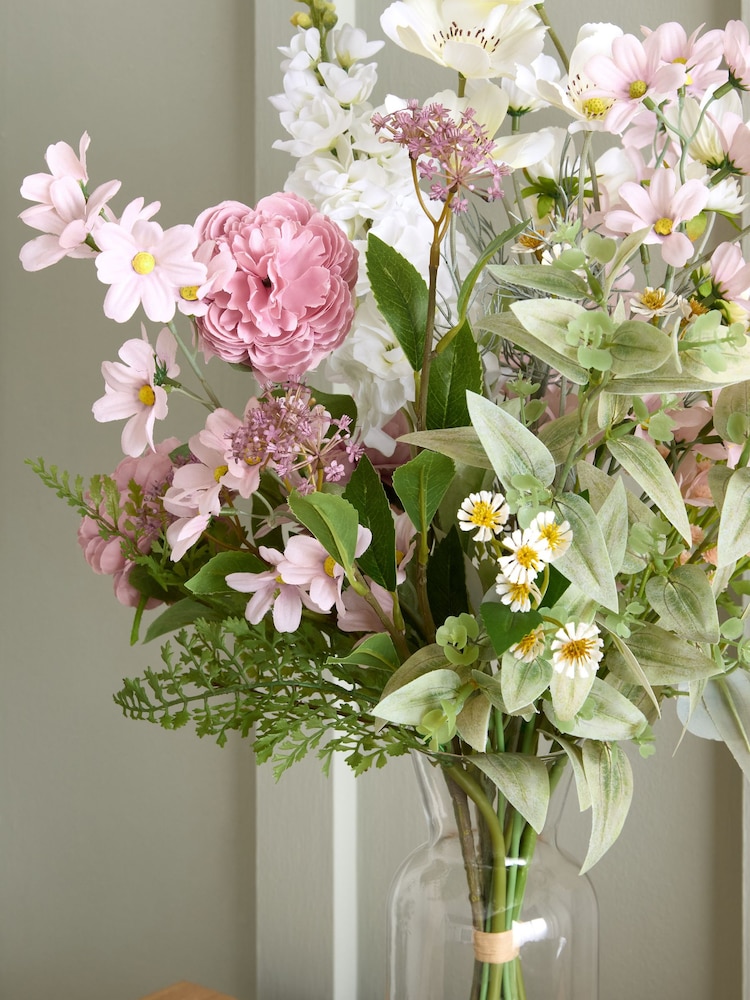 Artifical Floral Bouquet in Glass Vase - Изображение 2 из 3 Artifical Floral Bouquet in Glass Vase - Изображение 2 из 3