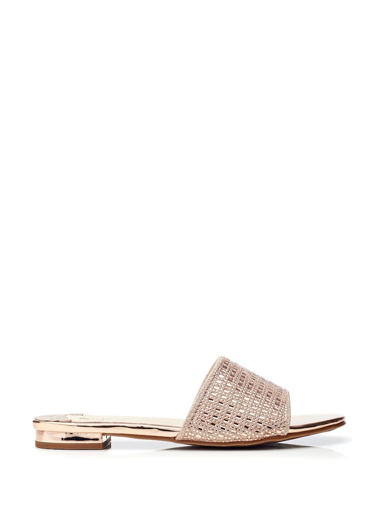 Moda In Pelle Omiley One Band Glitz Sliders - Image 1 of 4