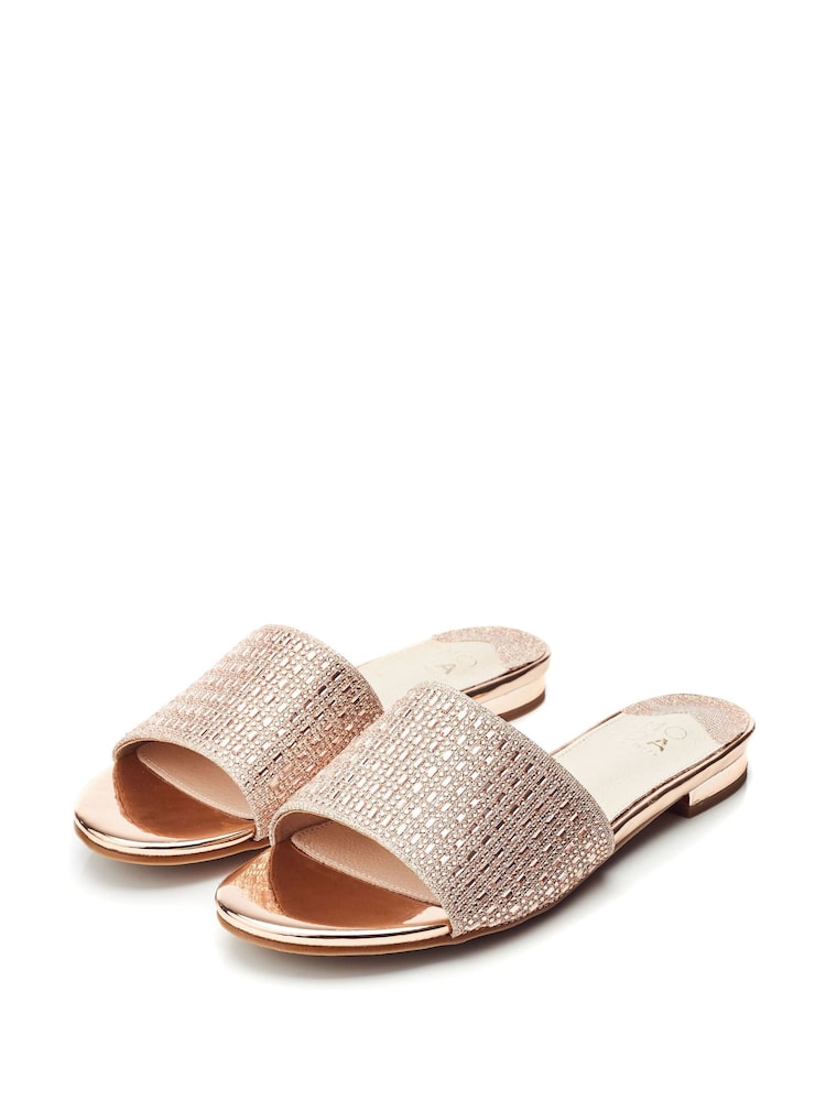 Moda In Pelle Omiley One Band Glitz Sliders - Image 2 of 4