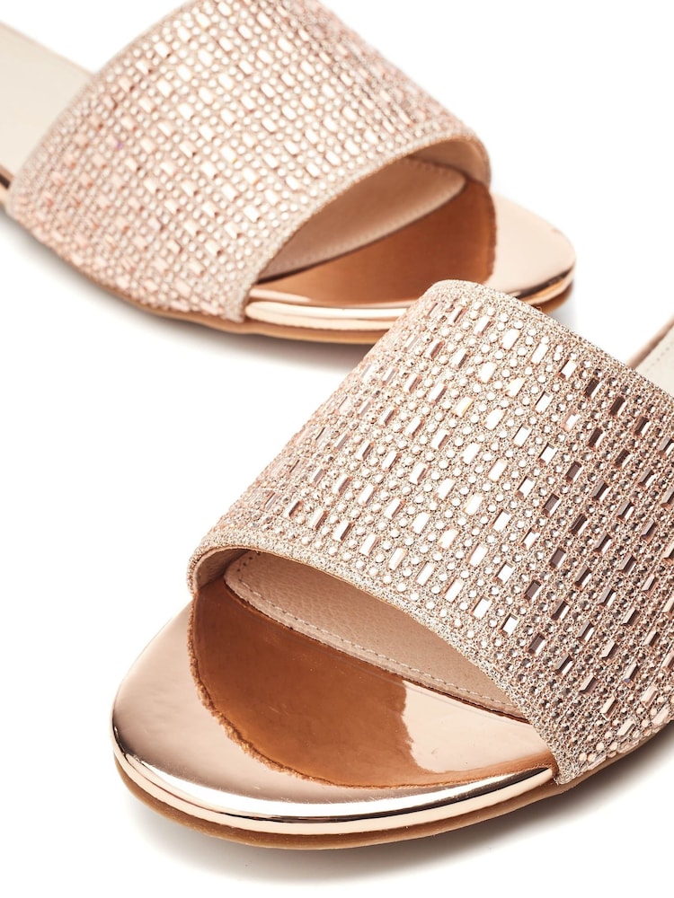 Moda In Pelle Omiley One Band Glitz Sliders - Image 4 of 4