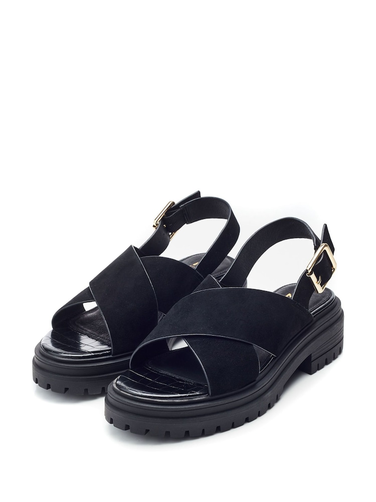 Moda In Pelle Marria Cross-Over Chunky Sandals - Image 2 of 4