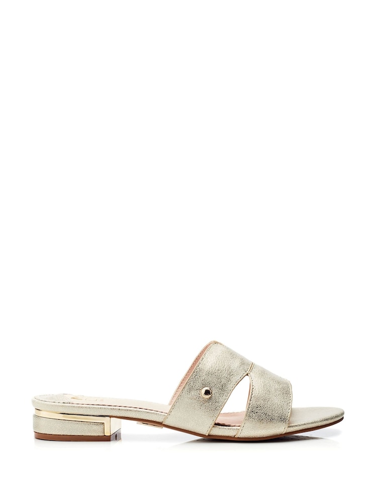 Золотой - Moda In Pelle Murah M-Band Slider Sandals - Image 1 of 4