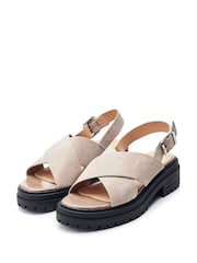 Moda In Pelle Marria Cross-Over Chunky Sandals - Image 1 of 4