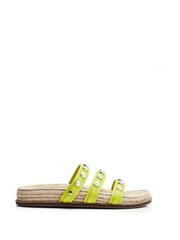 Moda in Pelle Green Orilla Espadrille Footbed Pearl Sandals - Image 1 of 4