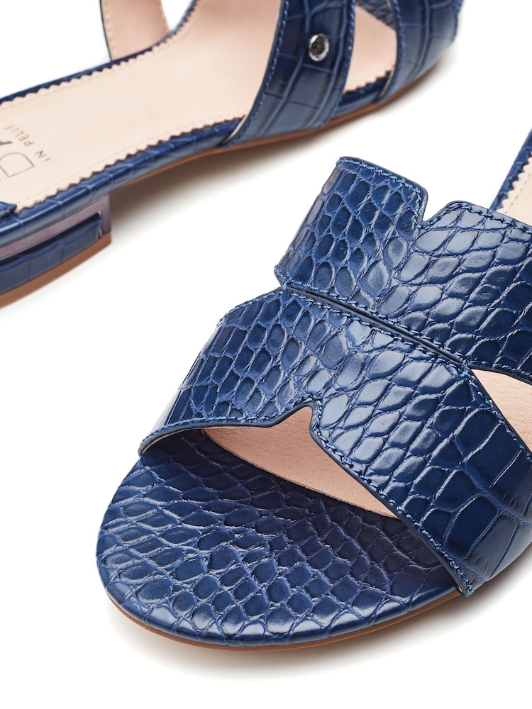 أزرق - Moda In Pelle Murah M-Band Slider Sandals - صورة 4 من 4