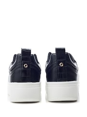 Moda in Pelle Adaline Elastic Front Wedge Black Trainers - Image 3 of 4