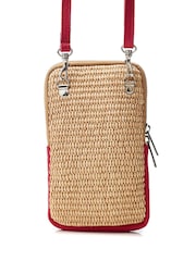 Moda in Pelle SARA BAG RAFFIA PHONE BAG - Image 3 of 4