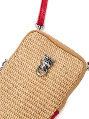 Moda in Pelle SARA BAG RAFFIA PHONE BAG - Image 4 of 4