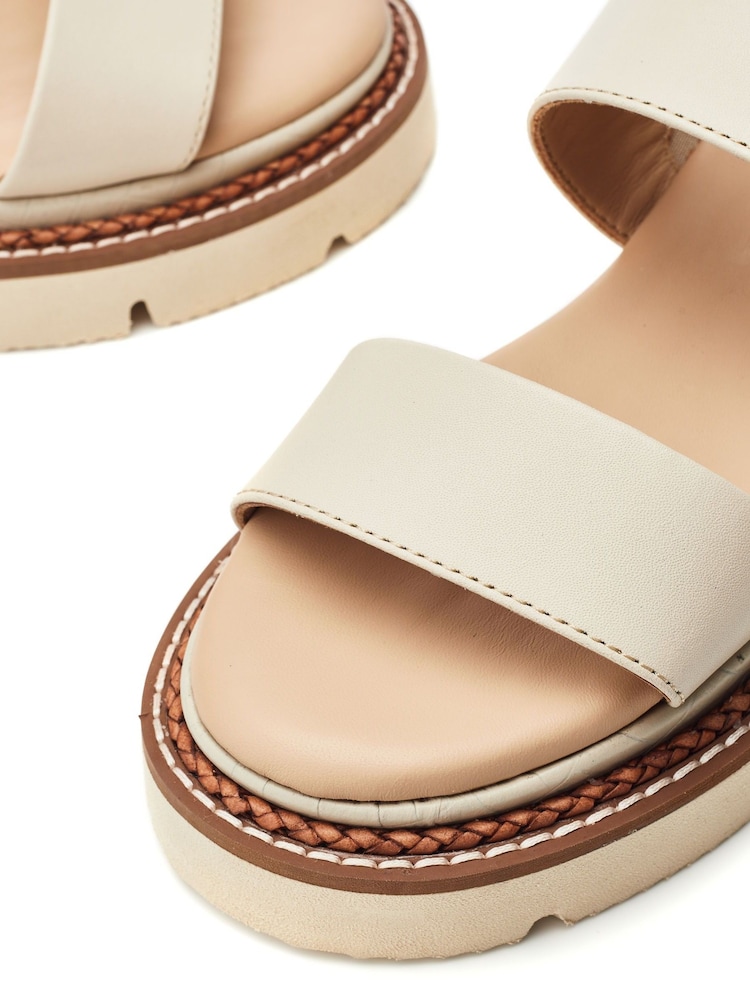 Moda In Pelle Nilania Two Part Plaited Chunky Sandals - Image 4 of 4