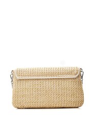 Moda in Pelle Natural Quinn Raffia Clutch With Gem Trim - Image 3 of 4