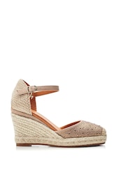 Moda In Pelle Willo Glitz Ombre Espadrille Wedges - Image 1 of 4