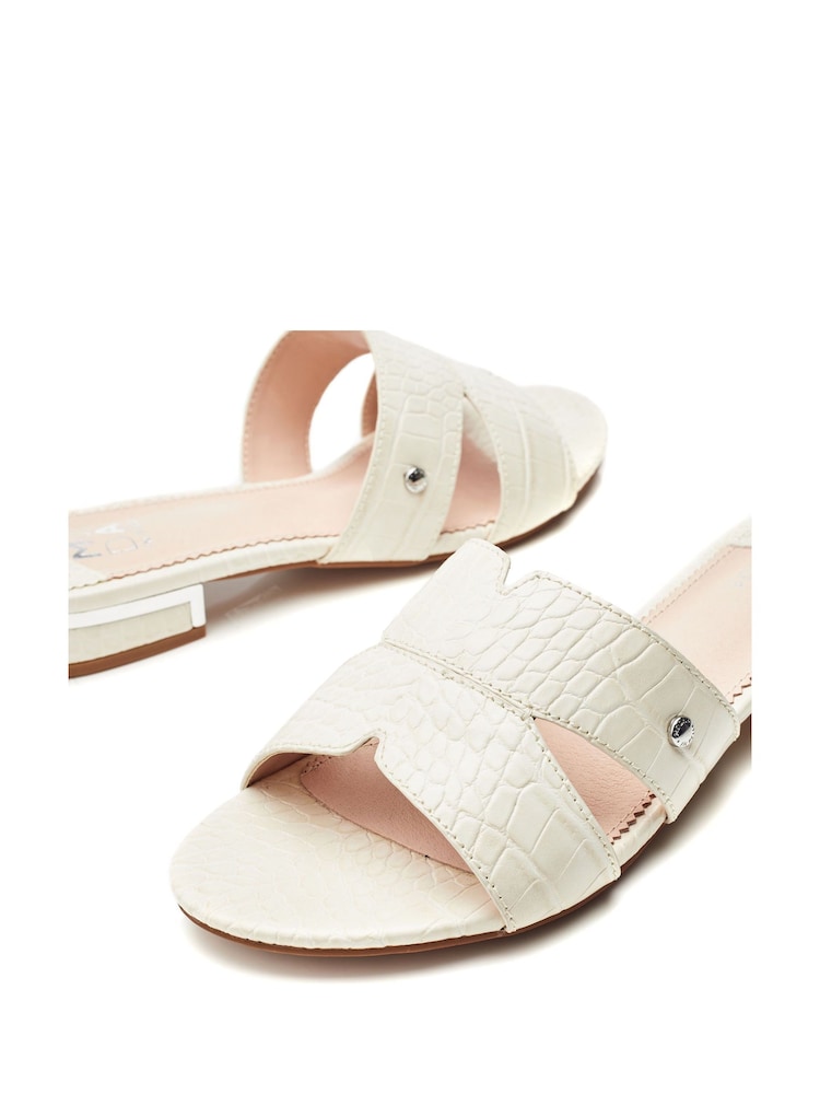 Белый - Moda In Pelle Murah M-Band Slider Sandals - Image 4 of 4