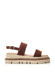 Moda In Pelle Nilania Two Part Plaited Chunky Sandals - Image 1 of 4