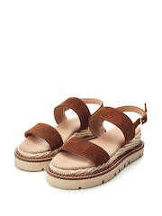 Moda In Pelle Nilania Two Part Plaited Chunky Sandals - Image 2 of 4