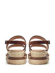 Moda In Pelle Nilania Two Part Plaited Chunky Sandals - Image 3 of 4