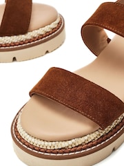 Moda In Pelle Nilania Two Part Plaited Chunky Sandals - Image 4 of 4