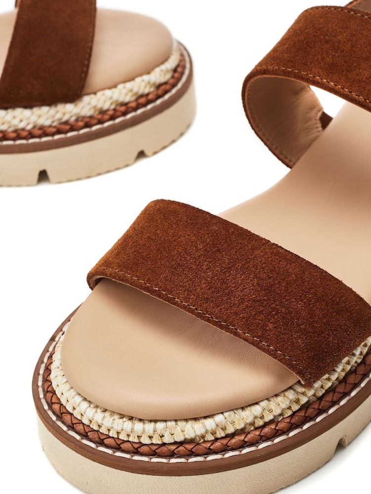 Moda In Pelle Nilania Two Part Plaited Chunky Sandals - Image 4 of 4