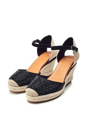 Moda In Pelle Willo Glitz Ombre Espadrille Wedges - Image 2 of 4
