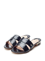 Черный - Moda In Pelle Murah M-Band Slider Sandals - Image 2 of 4