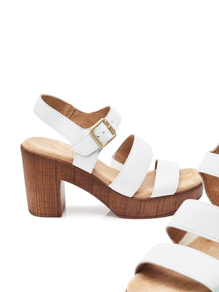 Moda In Pelle Moniqua Three Band Comfort Platform Sandals - Image 4 of 4