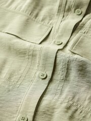 Mint Velvet Grey Green Utility Shirt - Image 7 of 7