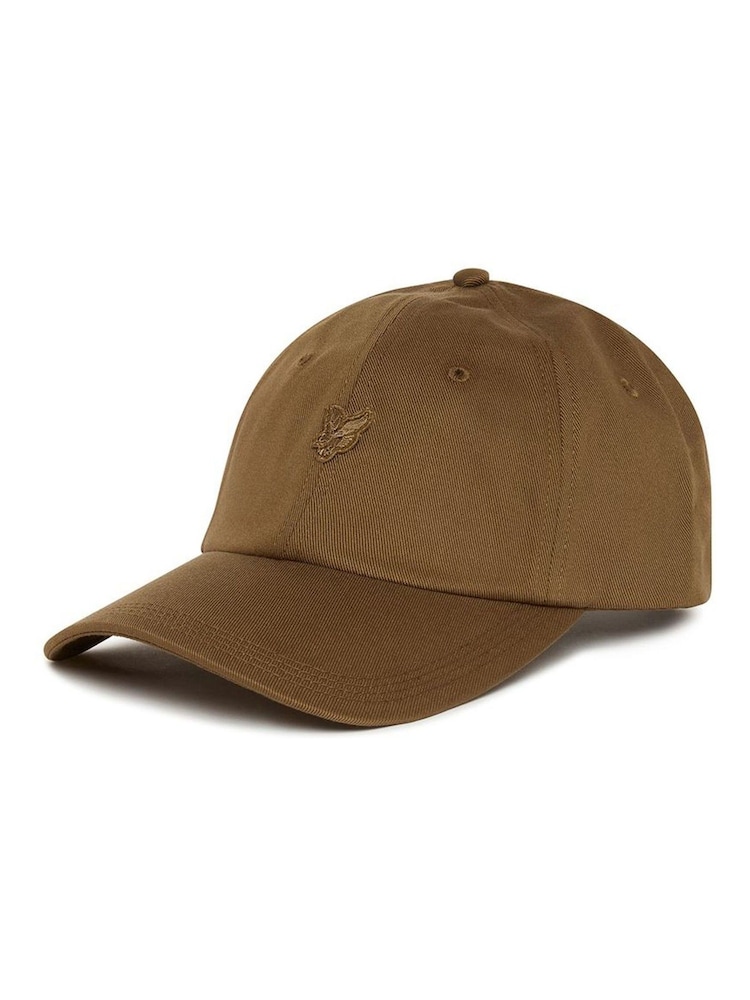 Verde - Lyle & Scott Tonal Eagle Baseball 100% Cotton Cap - Imagen 1 de 1