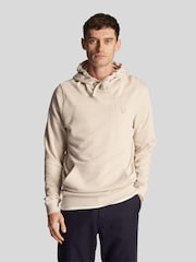 Cream - Lyle & Scott Tonal Eagle Pullover 100% Cotton Hanorac cu glugă - Image 1 of 4