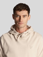 Cream - Lyle & Scott Tonal Eagle Pullover 100% Cotton Hanorac cu glugă - Image 4 of 4