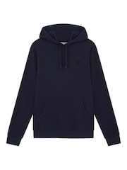 Lyle & Scott Dark Black Tonal Eagle Pullover 100% Cotton Hoodie - Image 5 of 5
