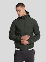 Lyle & Scott Grey Tonal Fleece Back Softshell Jacket - Image 1 of 5