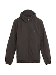 Lyle & Scott Grey Tonal Fleece Back Softshell Jacket - Image 5 of 5