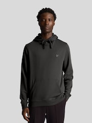 Lyle & Scott Grey Tonal Eagle Pullover 100% Cotton Hoodie - Image 1 of 5