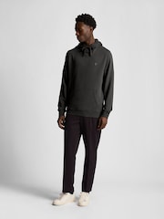 Lyle & Scott Grey Tonal Eagle Pullover 100% Cotton Hoodie - Image 2 of 5