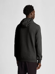 Lyle & Scott Grey Tonal Eagle Pullover 100% Cotton Hoodie - Image 3 of 5