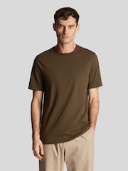 Grün - Lyle & Scott Tonal Eagle 100% Cotton T-Shirt - Bild 1 von 5