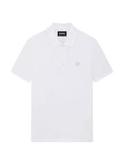 أبيض - Lyle & Scott Tonal Eagle Polo Shirt - صورة 5 من 5