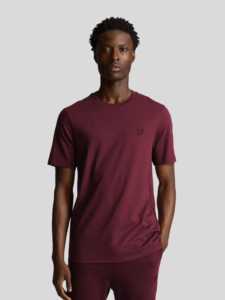 Lyle & Scott Red Tonal Eagle 100% Cotton T-Shirt - Image 1 of 5